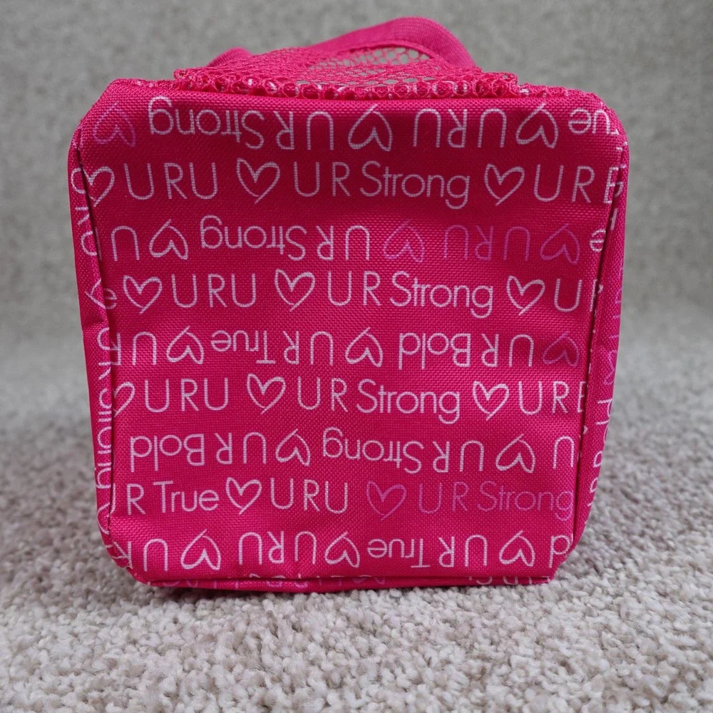 Thirty-One Littles Carry All Caddy U R U Pink Inspirational Mini Storage Tote